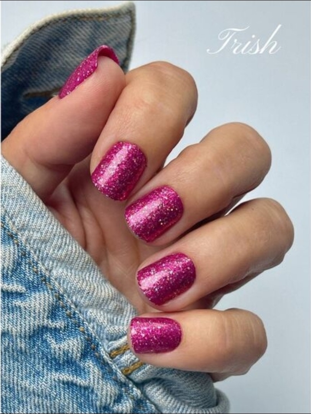 Hot To Trot, Trish Glitter BNIB - Sparkling Fuchsia Pink
